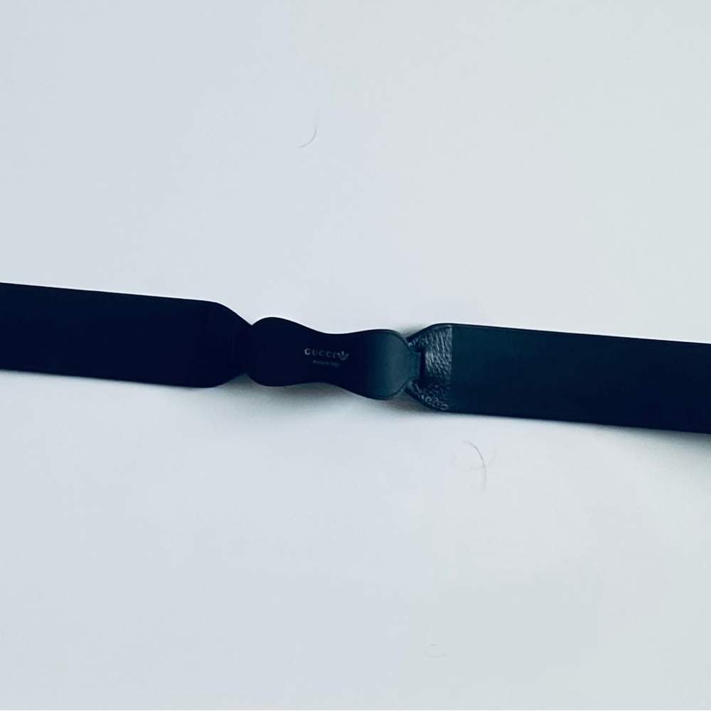 Gucci x Adidas Black Belt with White Logos - Picture 3 of 6